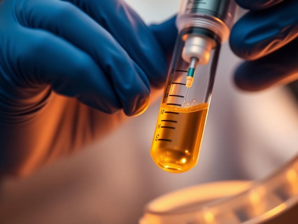 Provetta di plasma ricco di piastrine PRP